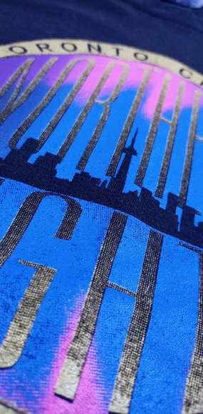 Vintage 90s Toronto Chapter Northern Lights T-Shirt BEEFY T - Picture 5 of 5